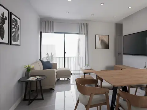 Departamento 2 ambientes con 1 baño