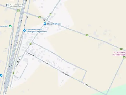 Terreno de 1.3 Has, sobre calle 8. Pocito