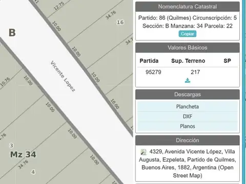 Ceferino Namuncura e/ Vicente Lopez