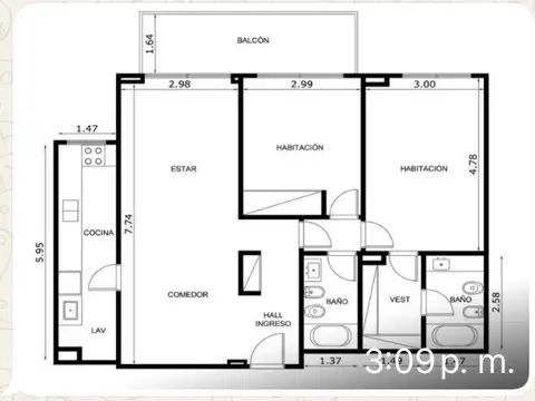 Departamento en Alquiler 20 años