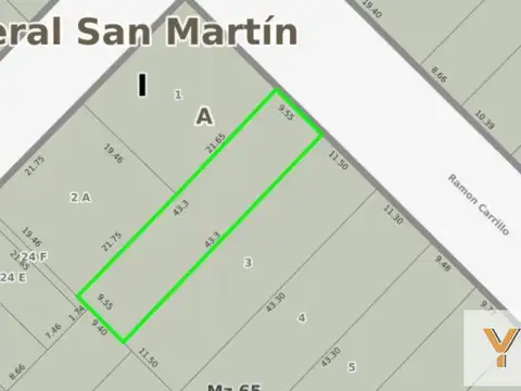 Terreno en venta - 412Mts2 - General San Martín