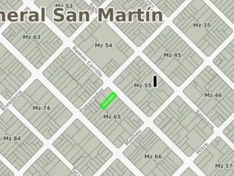 Doctor Ramón Carrillo e/ General Juan Martín de Pueyrredón y Domingo Matheu