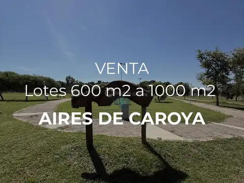 VENTA-LOTES EN AIRES DE CAROYA- DESDE 600M2.