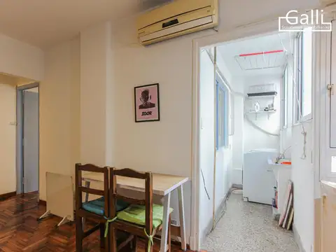 Departamento 2 ambientes con 1 baño