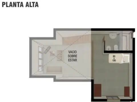 Casa 3 ambientes con 2 baños