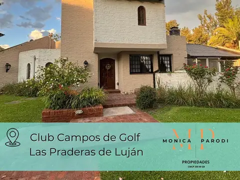 Casa en venta en Country Las Praderas de Luján – 4 ambientes con pileta y parque