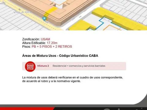 Terreno en Venta en Villa Devoto, USD 320.000