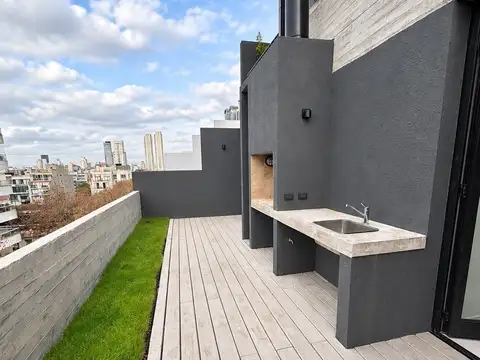 3 ambientes a estrenar con terraza y parrilla en Palermo