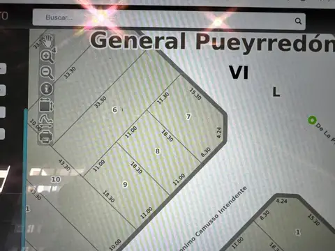 Terreno en Venta 18  mts Fondo