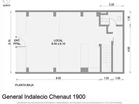 Local comercial - Las Cañitas - Palermo - 106 metros - 2 plantas - más 6 metros de vidriera