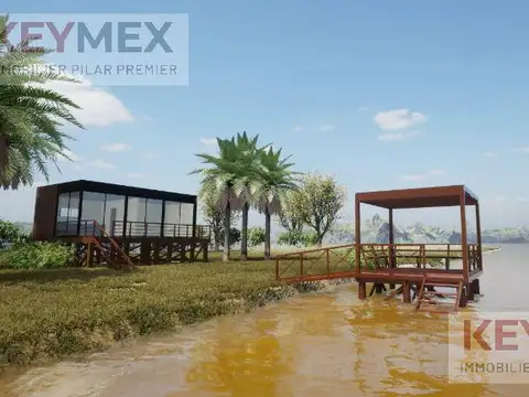 Casa sobre el agua en Guayraca – 800 m², doble costa, deck y muelle