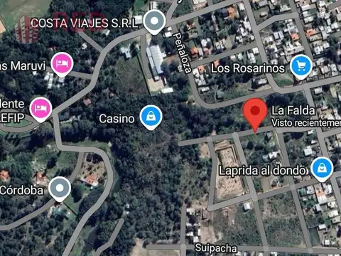 Terreno en Venta 12  mts Fondo