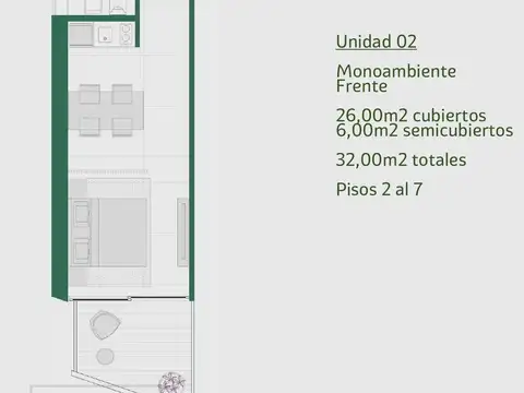Departamento en Venta Apto profesional