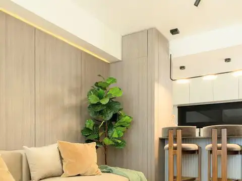 Departamento Mono ambiente Palermo Amueblado con Mobiliario Aire y Terraza propia y Baulera.