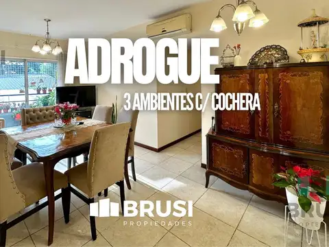DEPARTAMENTO 3 AMBIENTES CON COCHERA Y BAULERA EN VENTA - ADROGUE