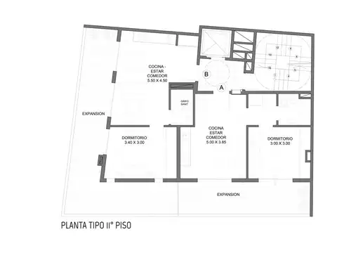 Edificio de 12 pisos unidades de 2 amb