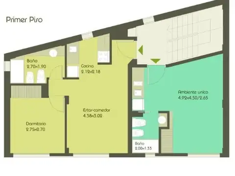 Departamento en Venta de Monoambiente