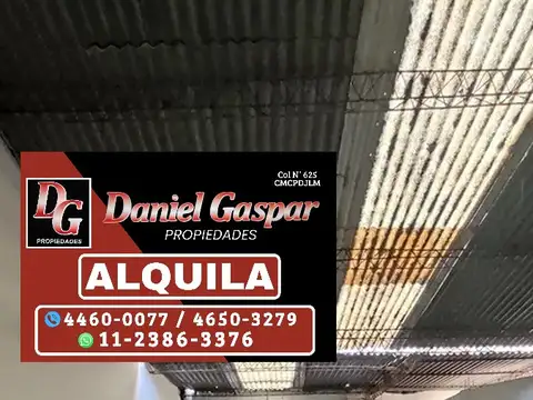 ALQUILER – GALPÓN / DEPÓSITO A ESTRENAR – LA TABLADA