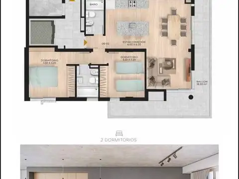 Departamento en Venta de Monoambiente