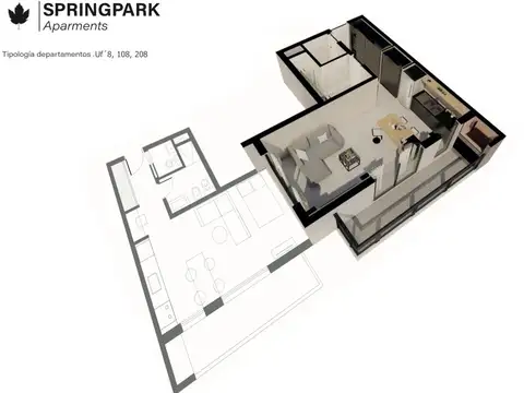 Departamento en Venta con 1 cochera