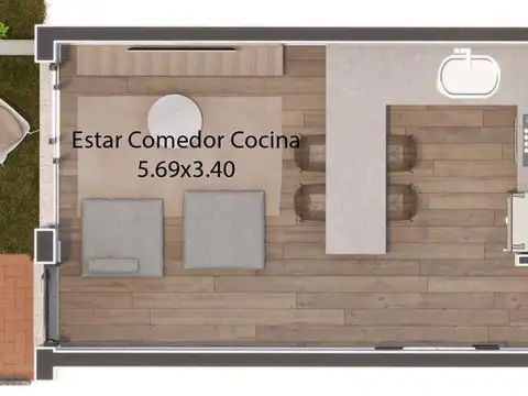 Departamento en Venta en Alberdi, USD 103.000