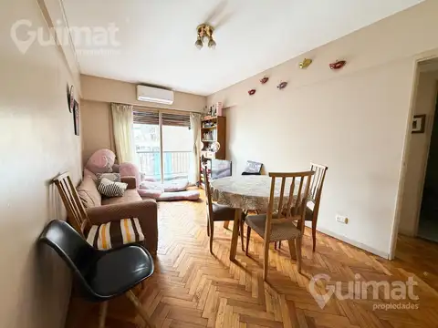 57M2 Departamento 3 ambientes contrafrente balcon corrido vista abierta luminoso 