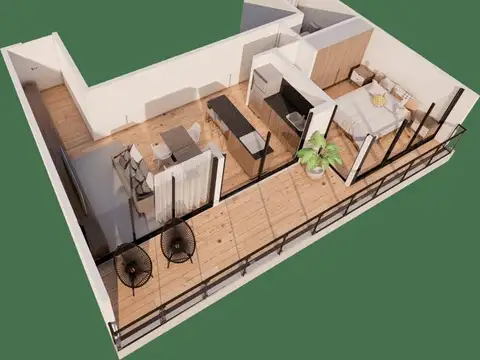 TAO PARQUE 2 AMB C/TERRAZA US 60.00 Y 27 CUOTAS