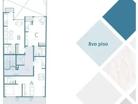 Departamento Monoambiente con 1 baño