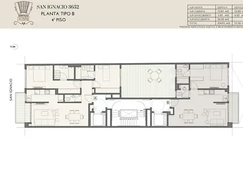 Departamento en Venta al Norte