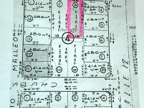 Terreno en Venta de 765,0 m2