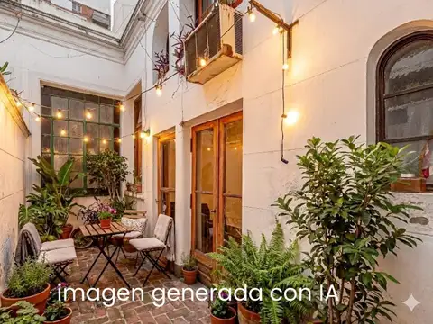 Venta PH pasillo, 3 ambientes   escritorio. Patio. Bajas expensas. Belgrano.