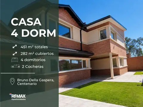 VENTA CASA 4 DORMITORIOS CENTENARIO