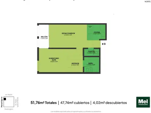 Manuel Ugarte 3600, Piso 1°
