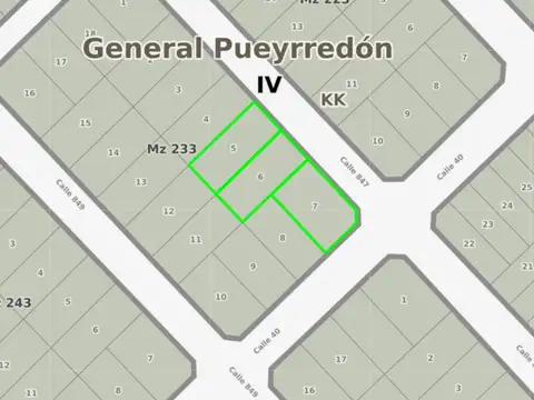 Venta tres terrenos lotes 1.556m2 S. Eduardo Chapa
