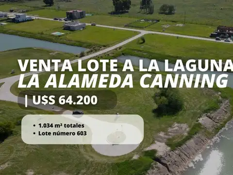 LOTE EN VENTA A LA LAGUNA ISLA, LA ALAMEDA CANNING