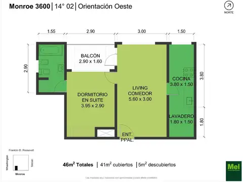 Av Monroe 3600, Piso 14