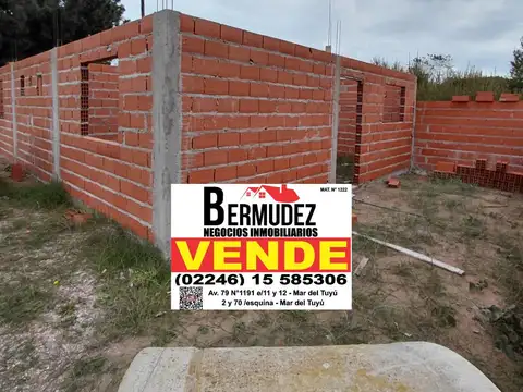 Venta Chalet 4 Ambientes Calle 72 Entre 8 Y 9 Mar Del Tuyu Anticipo y Cuotas 