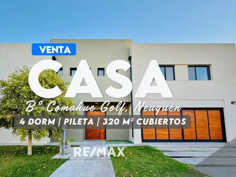 VENTA CASA 4 DORMITORIOS, B° COMAHUE GOLF CLUB