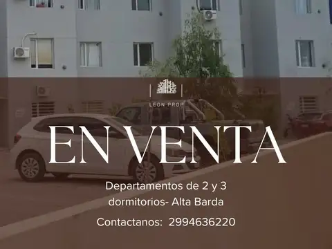 Departamento en venta de 2 dormitorios c/ cochera en Alta Barda