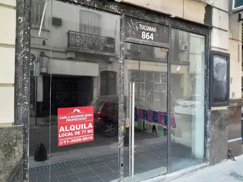 Alquiler de Local de 77 m2 . No apto Gtronomia. San Nicolás