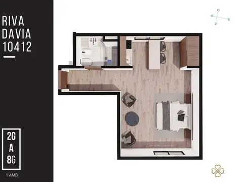 monoambiente a financiar   Emprendimiento Villa Luro