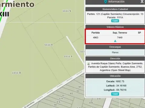 Terreno en Alquiler en Capitan Sarmiento, USD 2.300