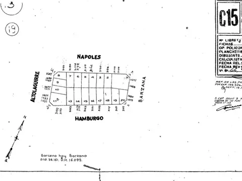 Terreno en Venta 8  mts Frente