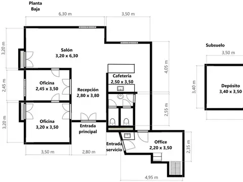 Depto Tipo Casa 4 ambientes con 1 baño