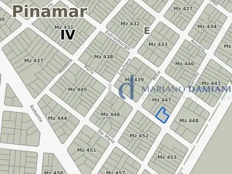 Terreno en Venta 18,81  mts Frente