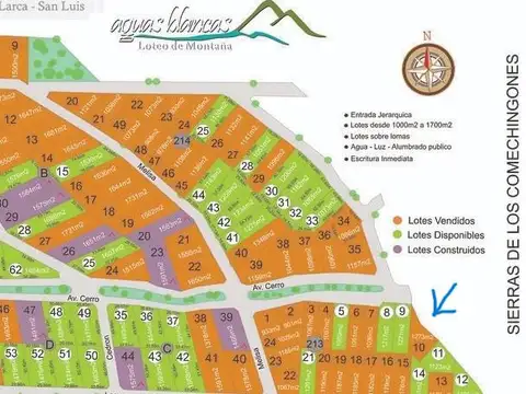 Terreno en Venta en Villa Larca, USD 10.000