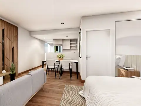 Departamento Monoambiente con 1 baño