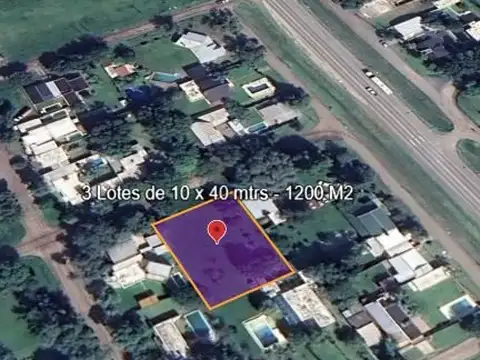 Terreno en Venta 40  mts Fondo