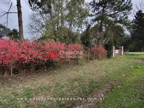 Lote en esquina, arbolado, Villars. Anticipo y Financiación.