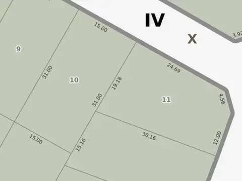 Terreno en Venta de 1922,0 m2